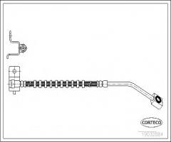 Corteco 19032884 przewód hamulcowy giętki, chrysler pt cruiser (pt_)