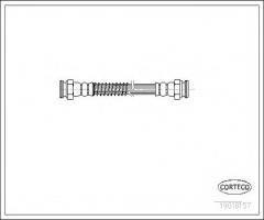 Corteco 19018157 przewód hamulcowy giętki peugeot 205, peugeot 205 i (741a/c)