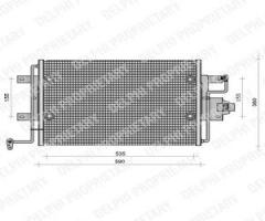 Delphi tsp0225113 chłodnica klimatyzacji audi, audi a3 (8l1), seat toledo i (1l)