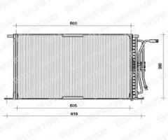 Delphi tsp0225026 chłodnica klimatyzacji ford, ford fiesta nadwozie pełne (f3l, f5l)