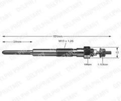 Delphi hds245 Świeca Żarowa toyota, daihatsu taft, toyota land cruiser (_j4_)