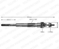 Delphi hds268 Świeca Żarowa toyota, toyota carina ii (_t15_)