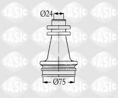 Sasic 4003416 osłona przegubu zewnętrznego renault trafic/espace, renault 18 (134_)