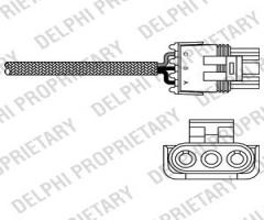 Delphi es10968-12b1 sonda lambda opel, renault laguna i (b56_, 556_)