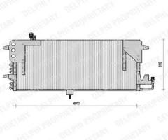 Delphi tsp0225073 chłodnica klimatyzacji vw, vw passat (3a2, 35i)