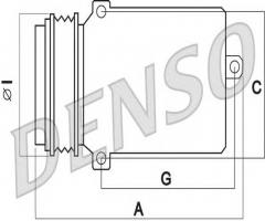 Denso dcp02007 kompresor klimatyzacji, audi a2 (8z0)