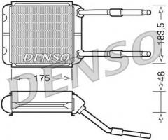 Denso drr20001 nagrzewnica opel, opel vectra a hatchback (88_, 89_)