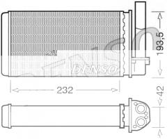 Denso drr21003 nagrzewnica peugeot, peugeot 205 i (741a/c)