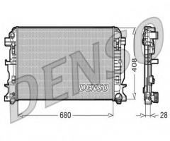 Denso drm17009 chłodnica silnika mercedes vw, mercedes-benz sprinter 3,5-t autobus (906)