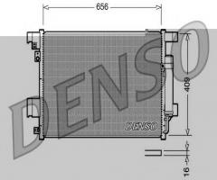 Denso dcn21001 chłodnica klimatyzacji citroen mitsubishi peugeot, mitsubishi lancer sportback (cx_a)
