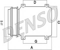 Denso dcp09001 kompresor klimatyzacji fiat, alfa romeo 145 (930), fiat barchetta (183)