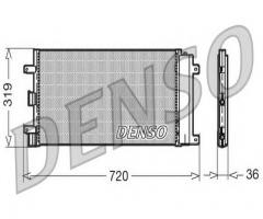 Denso dcn09042 chłodnica klimatyzacji fiat lancia, fiat doblo (119)