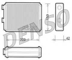 Denso drr09070 nagrzewnica fiat, fiat punto (188), lancia ypsilon (843)