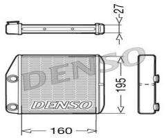 Denso drr09075 nagrzewnica fiat, fiat grande punto (199), opel corsa d
