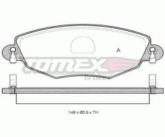 Tomex 1258 klocki hamulcowe ford mondeo iii 00-07, ford mondeo iii (b5y), jaguar x-type (cf1)