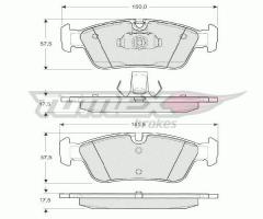 Tomex 1316 klocki hamulcowe bmw 3 e46 98 -, bmw 3 (e36)