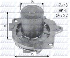 Dolz s314 pompa wody fiat alfa lancia, alfa romeo 156 (932), cadillac bls, fiat brava (182)