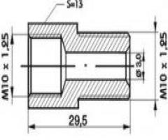 Wp r137 redukcja przewodu hamulcowego wp r-137 m10x1,25 m10x1