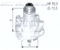 Dolz a131st pompa wody alfa romeo ford, alfa romeo 155 (167), chrysler voyager ii (es)