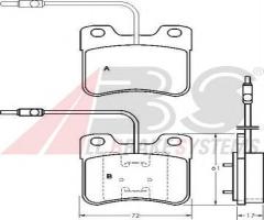 A.b.s. 36598 klocki hamulcowe citroen ax 89-97, citroËn ax (za-_)