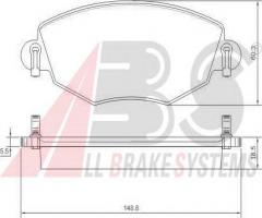 A.b.s. 37215 klocki hamulcowe ford mondeo iii 00-07, ford mondeo iii kombi (bwy)