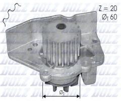 Dolz n405 pompa wody citroen peugeot, citroËn bx (xb-_), fiat 126, peugeot 205 ii (20a/c)