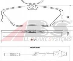 A.b.s. 36556 klocki hamulcowe mercedes, w124 84-96, mercedes-benz 190 (w201)