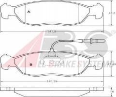 A.b.s. 36850 klocki hamulcowe citroen xsara 97-z czuj, citroËn saxo (s0, s1)