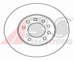 A.b.s. 16953 tarcza hamulcowa opel astra g, h 98-10, opel meriva