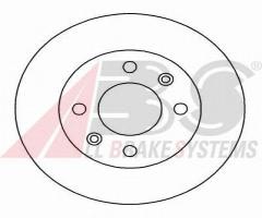 A.b.s. 15112 tarcza hamulcowa renault clio,r5-r21, dacia sandero, renault super 5 (b/c40_)