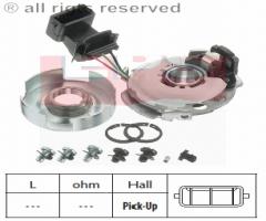 Facet 1.906.231 czujnik halla audi, audi 80 (89, 89q, 8a, b3), vw santana (32b)