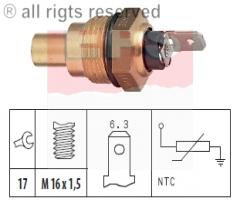 Facet 1.830.041 czujnik temperatury wody toyota, hyundai h100 autobus (p), lexus es (f1, f2)