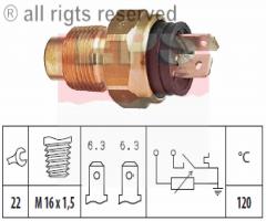 Facet 1.830.509 czujnik temperatury wody fiat, alfa romeo 145 (930), fiat croma (154)