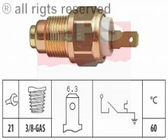 Facet 1.840.129 czujnik temperatury wody daihatsu, daihatsu charade iii (g100, g101, g102)