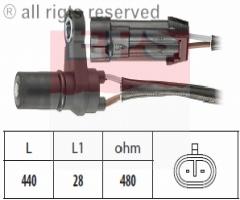 Facet 1.953.495 czujnik obrotow walu korb. opel, opel astra f (56_, 57_)