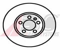 A.b.s. 16881 tarcza hamulcowa skoda octavia 96 -, audi a3 (8l1), seat toledo ii (1m2)