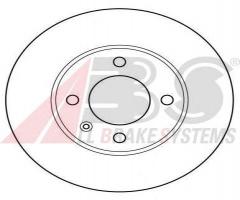 A.b.s. 15704 tarcza hamulcowa vw golf ii, iii 84-97 wentylowana, audi 80 (81, 85, b2)