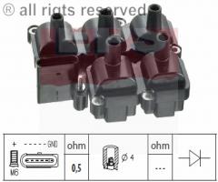 Facet 1.970.393 cewka zapłonowa vw, seat toledo ii (1m2), vw bora (1j2)