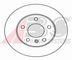 A.b.s. 16955 tarcza hamulcowa opel astra g 98-tył, opel meriva