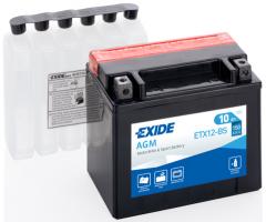 Exide etx12-bs akumulator 10ah/120a l+ motor