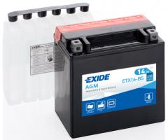 Exide etx16-bs akumulator 14ah/220a l+ motor