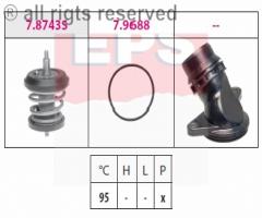 Facet 1.880.757k termostat audi vw, audi a3 (8p1), seat alhambra (710), skoda octavia (1z3)