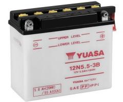 Yuasa 12n5.5-3b akumulator 5,5ah/60 12v p+ / yuasa motocykle