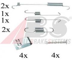 A.b.s. 0846q sprężynki do szczęk hamulcowych hyundai getz 02-09, hyundai getz (tb)