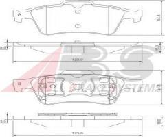 A.b.s. 37216 klocki hamulcowe renault laguna 01-tył, ford tourneo connect, jaguar xf (_j05_, cc9)