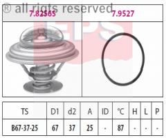 Facet 1.880.256 termostat audi volvo, volvo 240 (p242, p244), vw crafter 30-50 nadwozie pełne (2e_)
