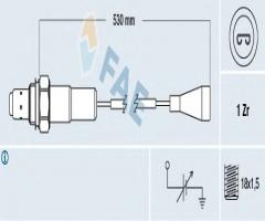 Fae 77100 sonda lambda audi renault seat vw, audi 80 (81, 85, b2), lancia delta i (831ab0)