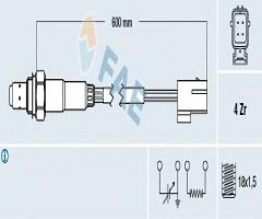 Fae 77179 sonda lambda rover, land rover freelander (ln), mg mgf (rd), rover 800 (xs)