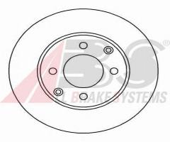 A.b.s. 16920 tarcza hamulcowa peugeot 206 98 -, citroËn xsara (n1)