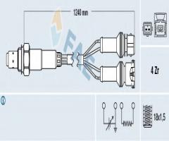 Fae 77125 sonda lambda alfa romeo fiat lancia, alfa romeo 155 (167), fiat croma (154)